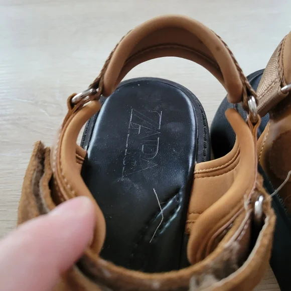 Zara Platform Sandals Size 40 - Picture 8 of 11